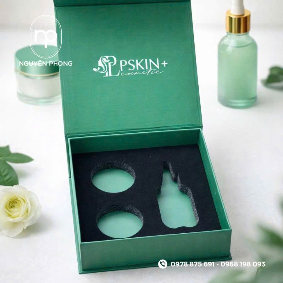 in túi giấy đựng mỹ phẩm